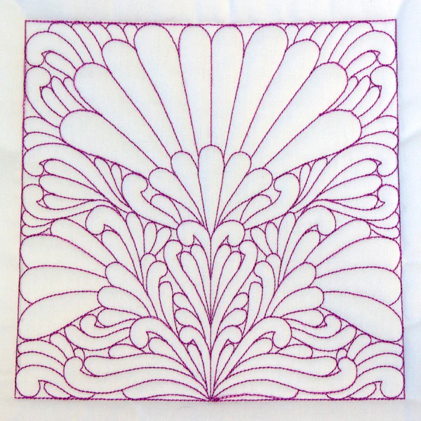Flower Pattern Quilting Square (Double Run) - Image 2