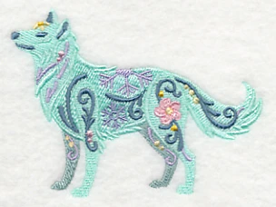 Flower Power Arctic Wolf - Image 3