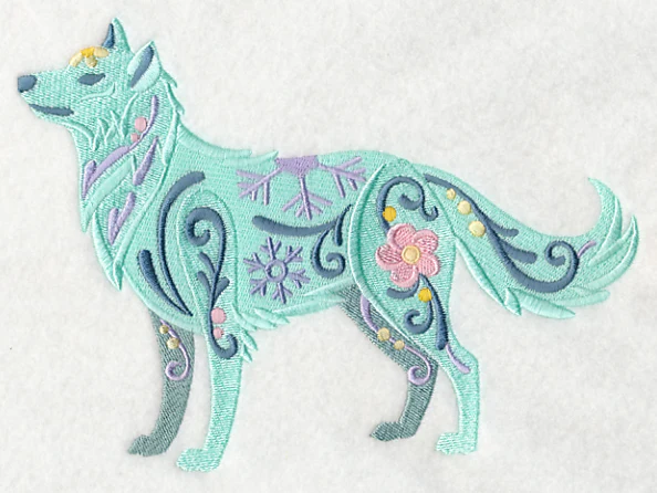Flower Power Arctic Wolf - Image 4