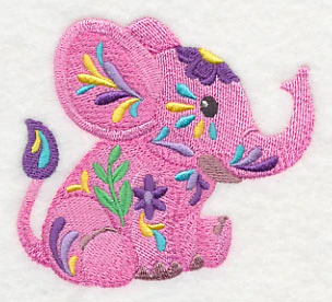 Flower Power Baby Elephant - Image 3
