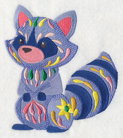Flower Power Baby Raccoon