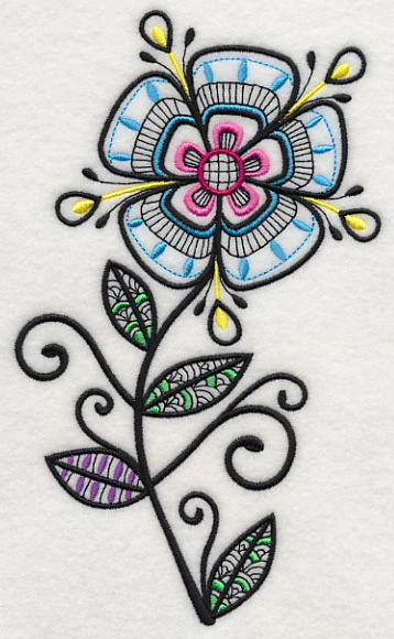 Flower Power (Blackwork) - Image 3