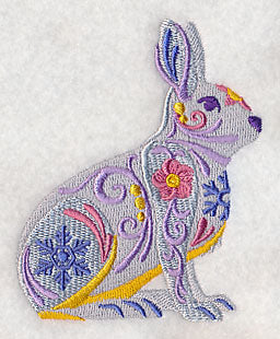 Flower Power Snowshoe Hare - Image 3