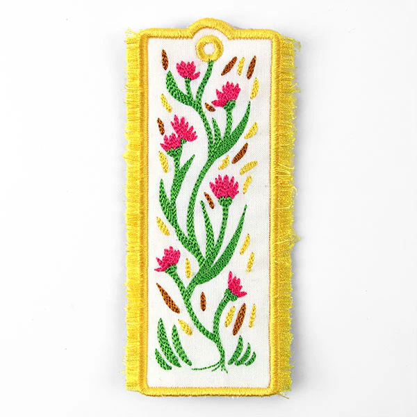 Flowers and Fringe Bookmark (In-the-Hoop) - Image 2