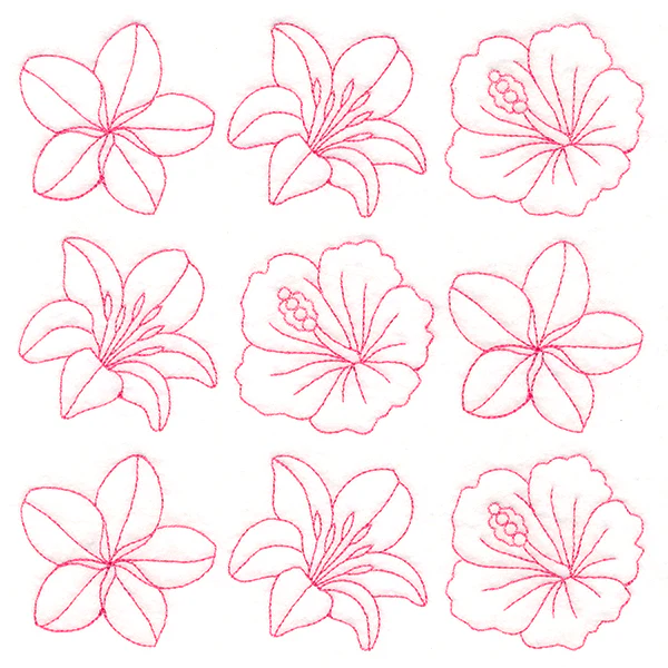 Flowers in Paradise Quilting (Double Run) - Image 3
