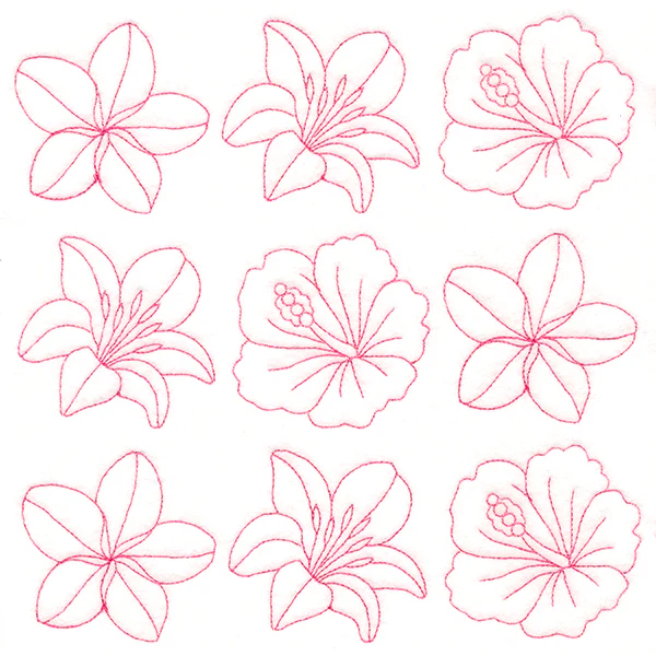 Flowers in Paradise Quilting (Double Run) - Image 4