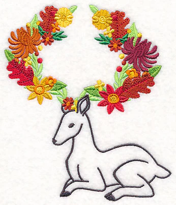 Flowery Forest Deer - Image 4