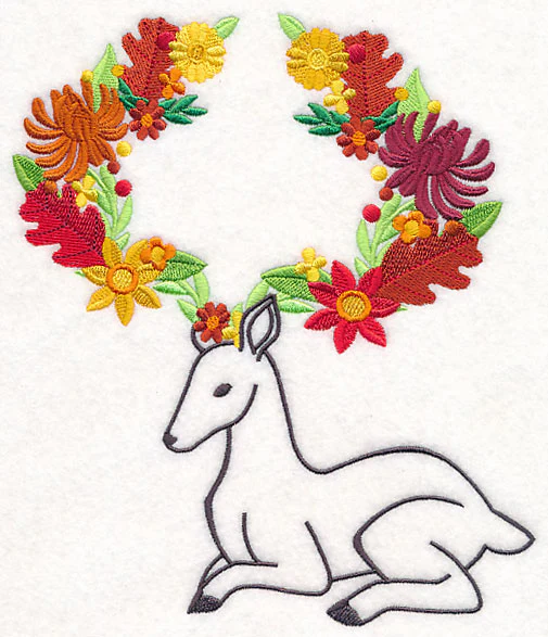 Flowery Forest Deer - Image 5