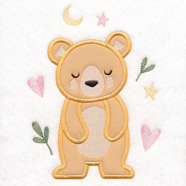 Fluffy Animal Friends - Bear (Applique) - Image 4
