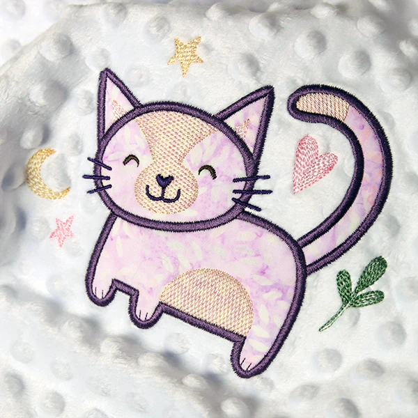 Fluffy Animal Friends - Cat (Applique) - Image 2