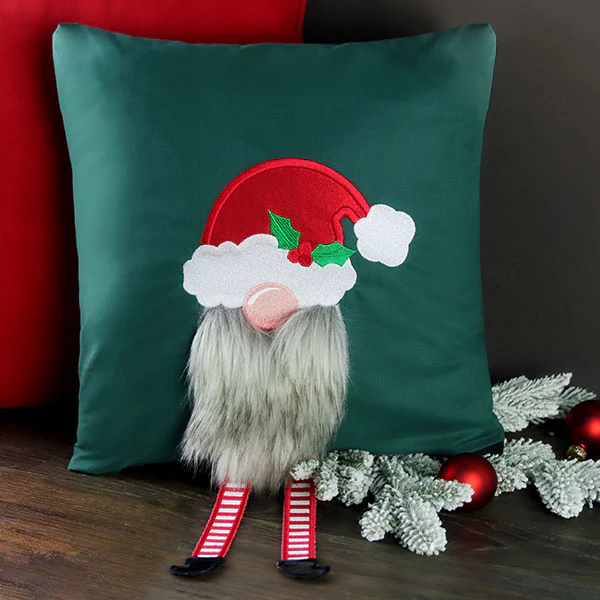 Fluffy Santa Gnome (Applique) - Image 4