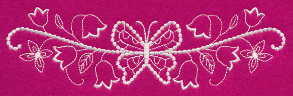Flutterby Flourish Border (Candlewicking) - Image 3
