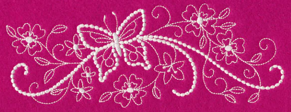 Flutterby Flourish Horizontal Spray (Candlewicking) - Image 3