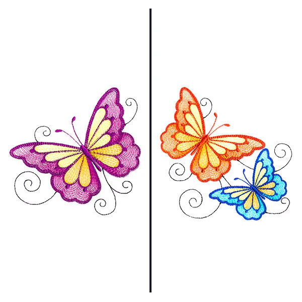 Fluttering Butterflies Mask Motif - Image 3
