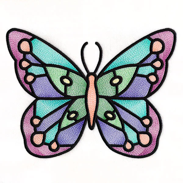 Fluttering Gems Stained Glass Butterfly 2