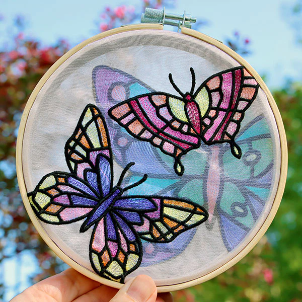 Fluttering Gems Stained Glass Butterfly 3 - Image 4