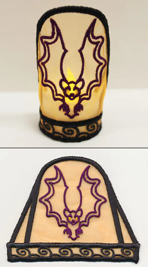 Flying Bat Tea Light Wrap (In-the-Hoop) - Image 2