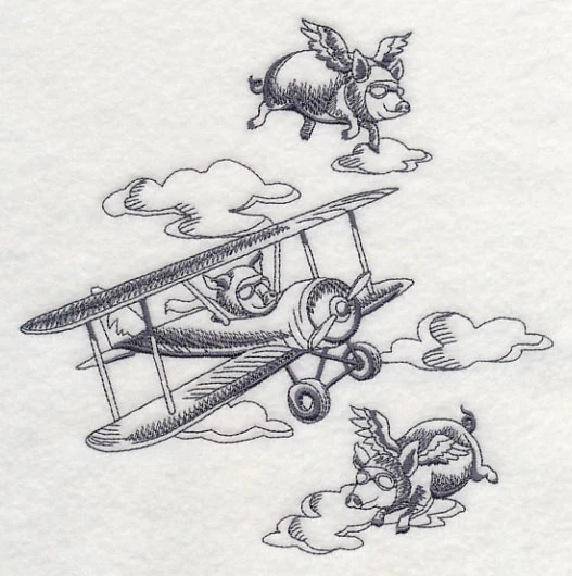 Flying Pigs and Plane - Image 2