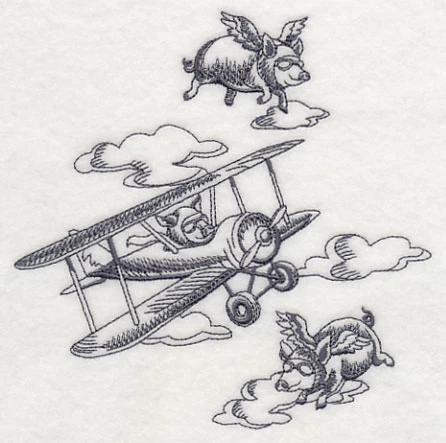 Flying Pigs and Plane - Image 3