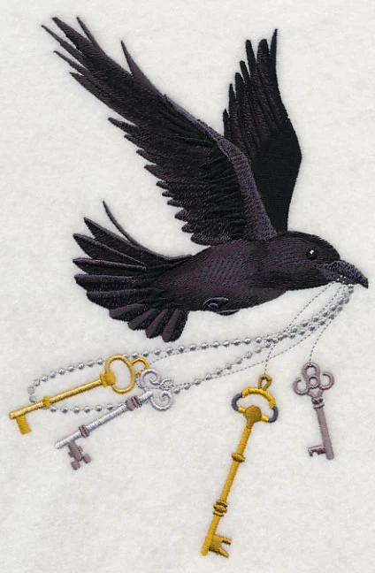 Flying Raven with Skeleton Keys - Image 3