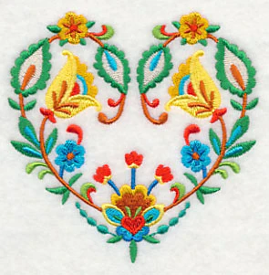 Folk Art Heart in Bloom - Image 5