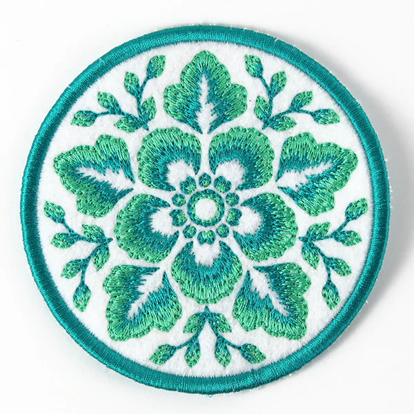 Folk Botanicals Coaster 2 (In-the-Hoop) - Image 5