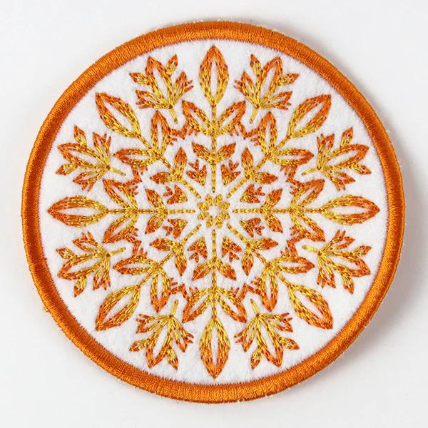Folk Botanicals Coaster 3 (In-the-Hoop) - Image 5