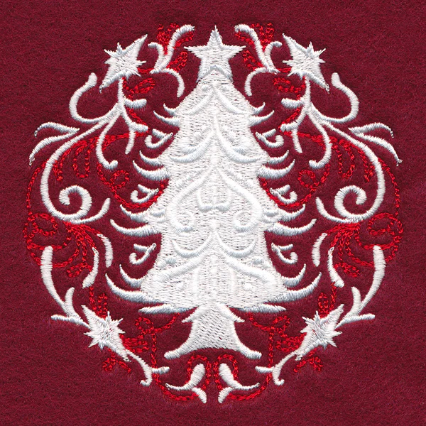 Folk Christmas Tree Circle - Image 5