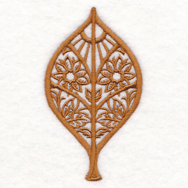 Folk Cut Elm Leaf