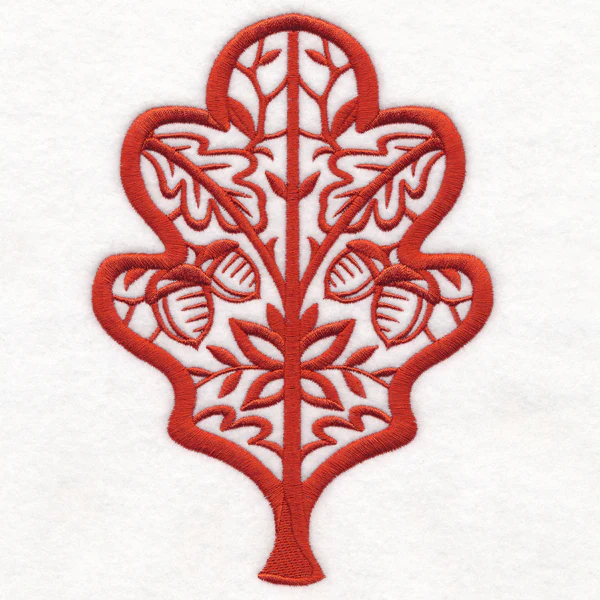 Folk Cut Oak Leaf - Image 2