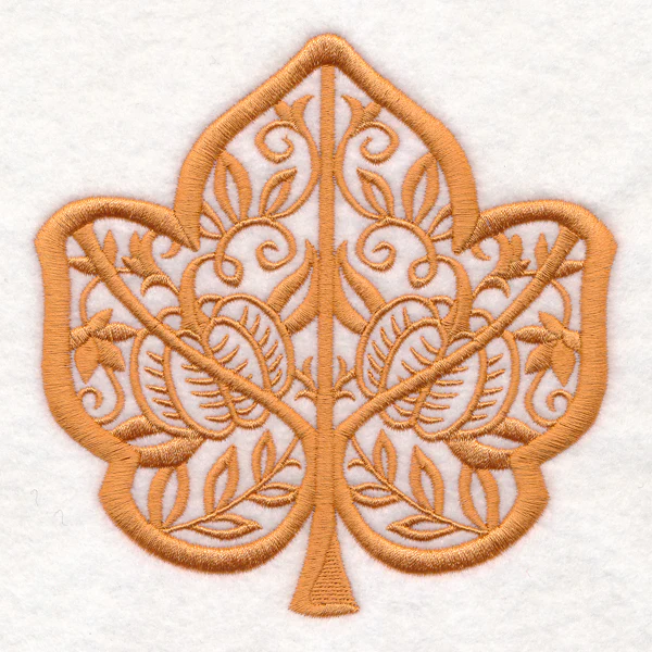 Folk Cut Pumpkin Leaf - Image 2