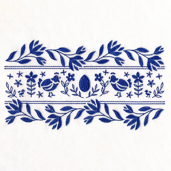 Folk Flowers Chicken Border - Image 9