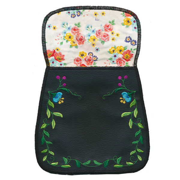 Folk Flowers Leather Purse (In-the-Hoop) - Image 8