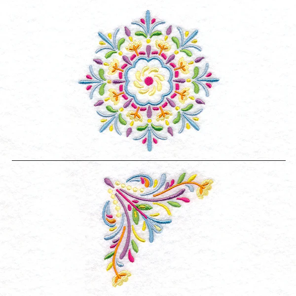 Folk Mandala Pillow Pair - Image 4