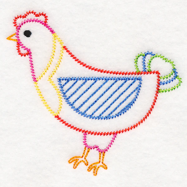 Folksy Chicken 6 (Vintage) - Image 2