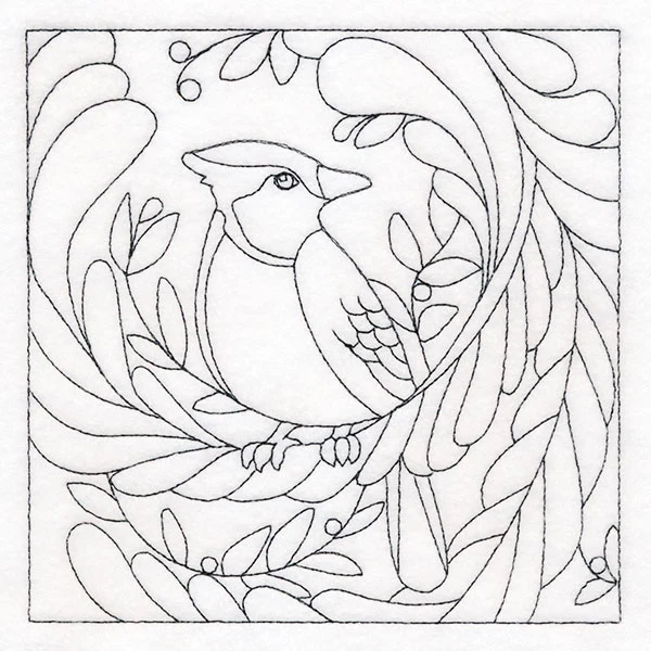 For the Birds Quilting - Blue Jay (Double Run) - Image 3