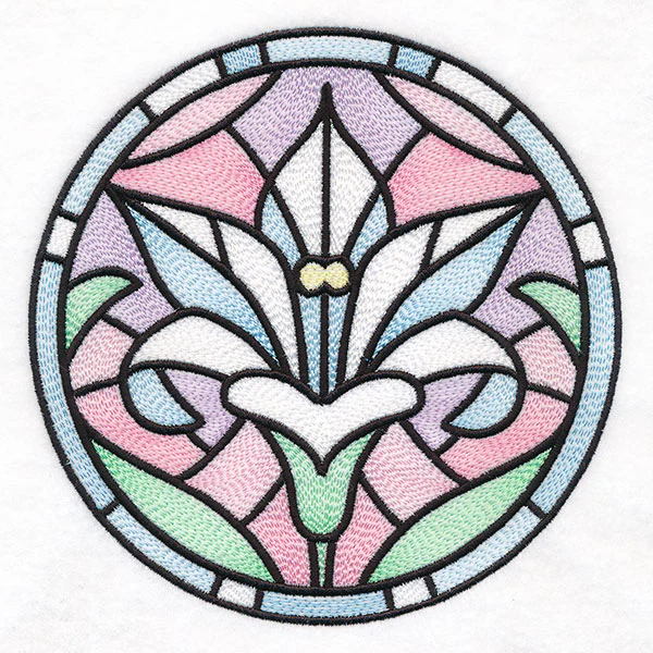 For the Love of Easter Stained Glass Circle - Lilies - Image 7