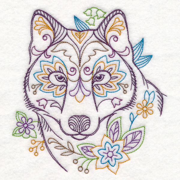 Forest Flower Wolf (Vintage) - Image 2