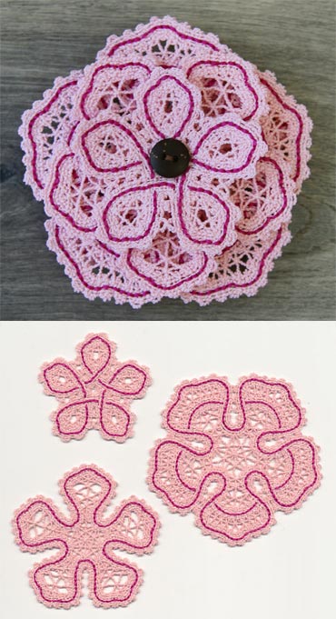 Forever Flower (Layered Battenburg Lace) - Image 3