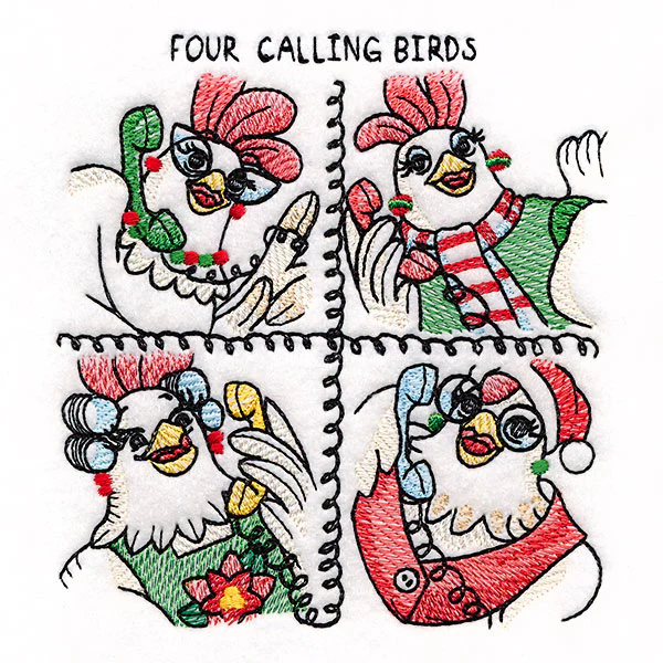 Four Calling Birds Chickens - Image 3