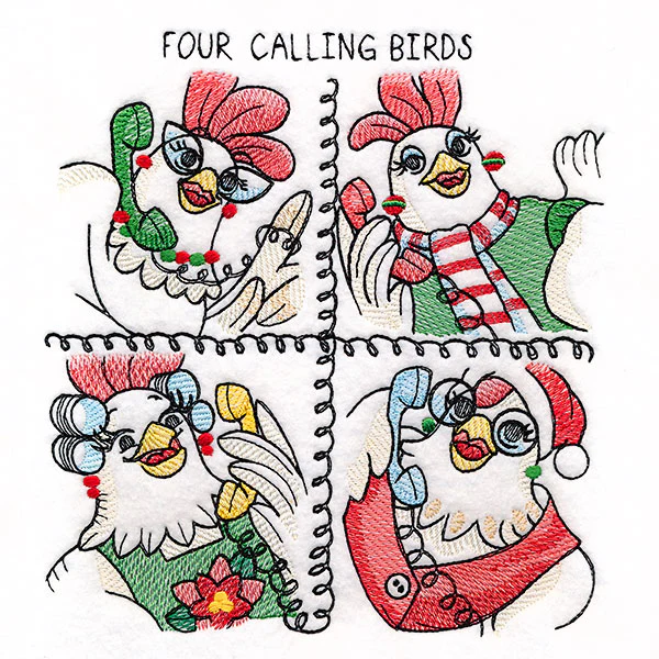 Four Calling Birds Chickens - Image 4