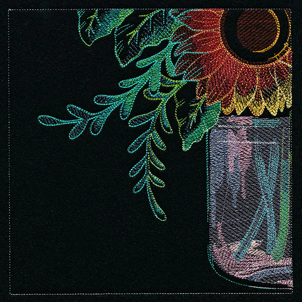 Four Panel Sunflower Bouquet - Bottom Left