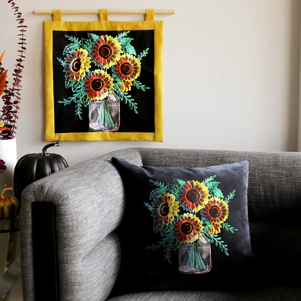 Four Panel Sunflower Bouquet - Bottom Left - Image 24