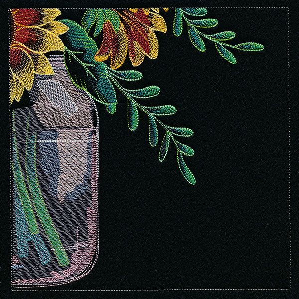 Four Panel Sunflower Bouquet - Bottom Right - Image 21