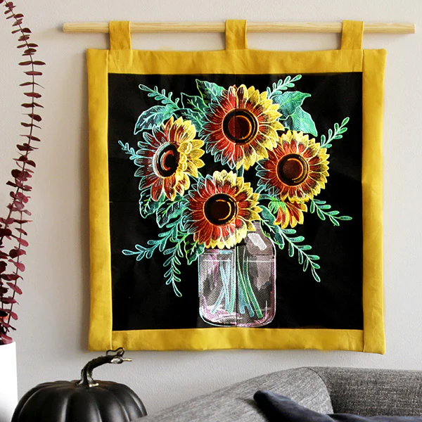 Four Panel Sunflower Bouquet - Top Right - Image 50