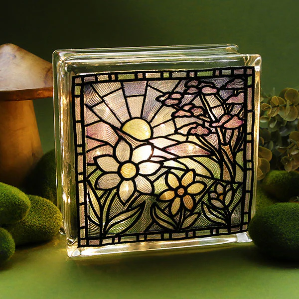 Four Seasons Stained Glass Square - Spring - Image 9