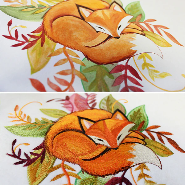 Fox and Leaves in Watercolor - Image 10
