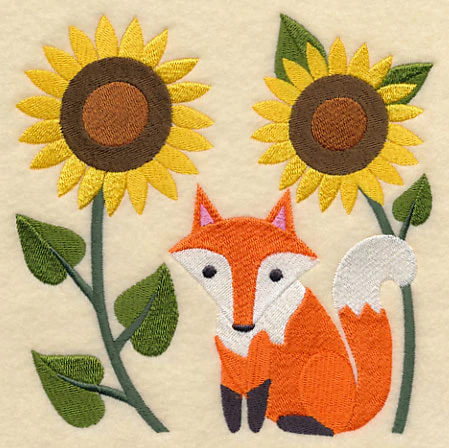 Fox in Sunflowers - Image 3