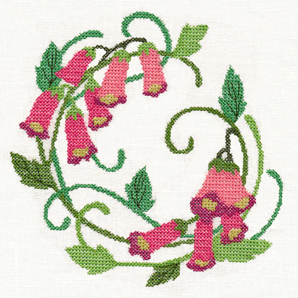 Foxglove Wreath (Cross Stitch) - Image 2