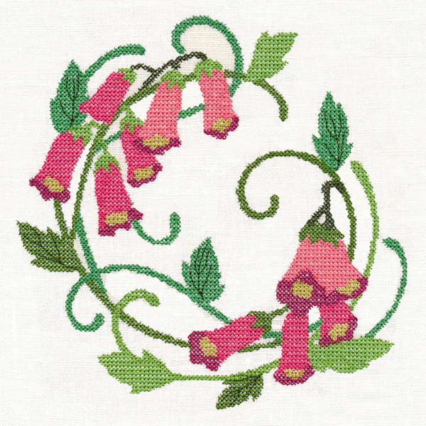 Foxglove Wreath (Cross Stitch) - Image 3